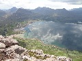 (2) Later on the same day:  the head of upper Loch Torridon, from the summit of Sgorr a' Chadail - the west end of the Liathach ridge.