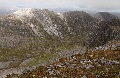 (10) Beinn Liath Mhòr viewed across Coire Làir from Sgorr Ruadh: these two hills in the Coulin Forest form a prominent backdrop to the head of Loch Torridon.  (This can be seen in photo (21a) and particularly in photo (26)).