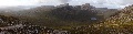 (11) The panorama to the west of the bealach (saddle) between Fuar Tholl and Sgorr Ruadh: Maol Chean-dearg, which we'll meet later on, is right-hand of the two prominent hills in the middle, with Loch Coire Fionnaraich just below and to its right.