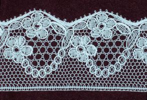 Peach blossom tea tree lace - edging