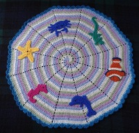 Spiral baby blanket