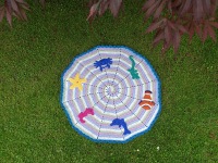 Spiral baby blanket