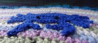 Spiral baby blanket
