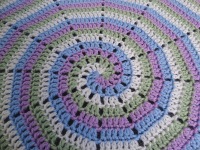 Spiral baby blanket