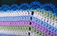 Spiral baby blanket