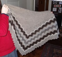 Natural Hap Shawl