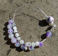 Row counter bracelet - purple