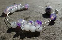 Row counter bracelet - purple