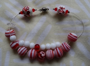 Row counter bracelet - Red