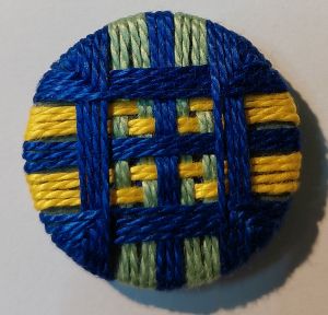 Thread wrapped buttons