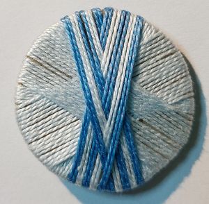 Thread wrapped buttons