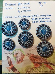 Zwirnknopfe coat buttons