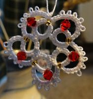 Tatted wreath