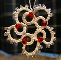 Tatted wreath