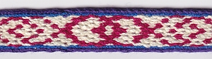 Double faced band with patterns and date