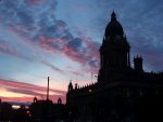 Leeds Festival Chorus' website.  [Image is:  'Leeds Town Hall at sunset'].