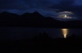 
	Moonlight at the end of our walk.
	