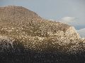 A closer view of the striking geology on the Meall