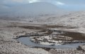 and beyond Achnasheen, near the watershed:  the inflow to (upper) Loch Gowan