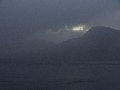 ...Was the irisised "flag" a sole flicker?  As the far side of the loch disappeared again, there were hints of colour above Beinn na h'Eaglaise