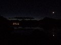 10th December:  first light (8.15ish) suggested the reflections would be good (the moon is a bit wavy due to weed near the shore?  The slight blur is due to us not having a tripod etc.!).  There was frost on the grass and ice on the shore