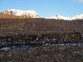 The three summits of Beinn Alligin:  Tom na Gruagaich (left), Sgùrr Mòr (middle) and the Horns (right)