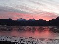 11th December:  sunrise, starting pink and flecked...