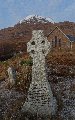 The Darroch memorial, and the (former) Coire church, looking to Beinn Alligin