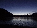 12th December:  first light:  the sea still frozen over