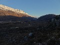 A little further on, looking up Glen Torridon:  Beinn Eighe is the rightmost snowy ridge;  Seana Mheallan on the right