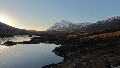 Still sidelit - more of the shore of Loch an Eoin