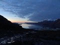 Long after sunset, nearly back at Annat:  reddish haze on the horizon, mimicing the colours just there at the opposite end of the day.