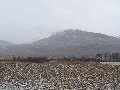 Views from the bus-stop:  Beinn na h'Eaglaise, slowly fading...